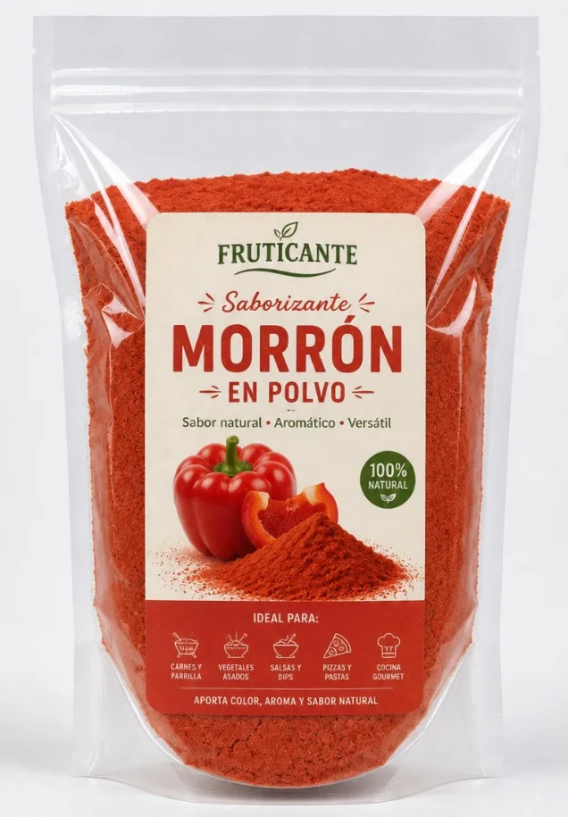 Morrón en Polvo Fruticante - Polvos Saborizantes Naturales